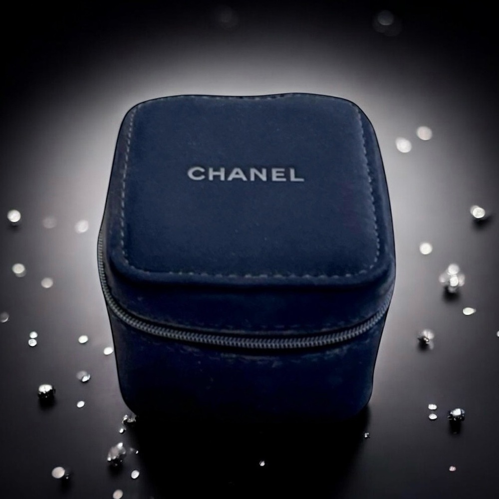 🆕💞CHANEL Soft Zippered Travel Watch Case Pouch Only • BLACK • NWOT